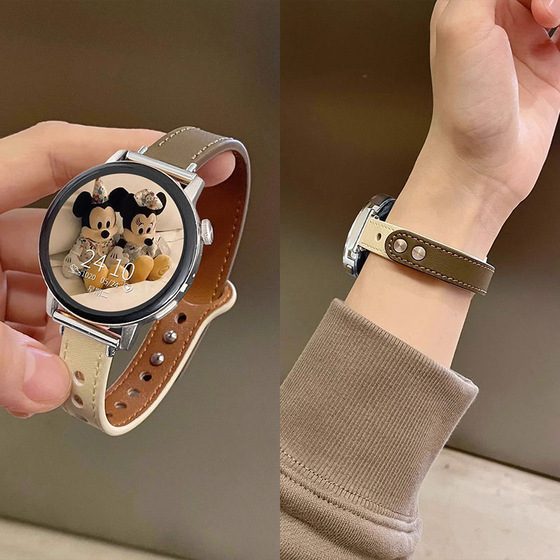 Applicable for Huawei Watch GT4 Strap, watch4/3pro watch band for women, genuine leather strap, 41mm, compatible with Honor Watch
