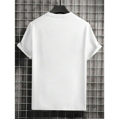Men's Crewneck Casual Short Sleeve T-Shirt, Suitable For Com