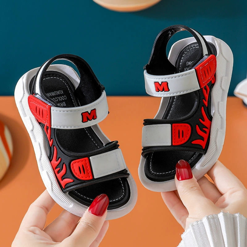 Summer sandals boys, soft-sole beach sandals, adjustable straps, sizes 21–35