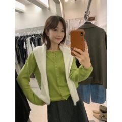 【MISS密思家】质感很赞的排扣设计厚实羊毛开衫针织开衫女装2263