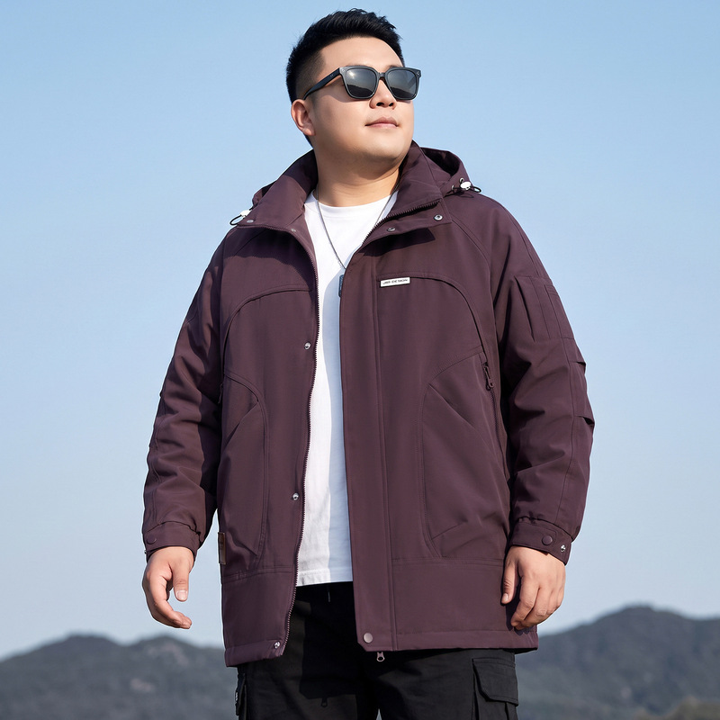 Spring and Autumn New Style Plus Size Men's Workwear Windbreaker Trendy Casual Jacket 2680 Spring and Autumn New Style Plus Size Men's Workwear Windbreaker Trendy Casual Jacket 2680