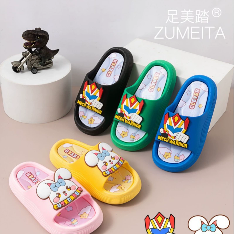 Cute children's summer cartoon slippers for men and women, soft sole, wholesale
