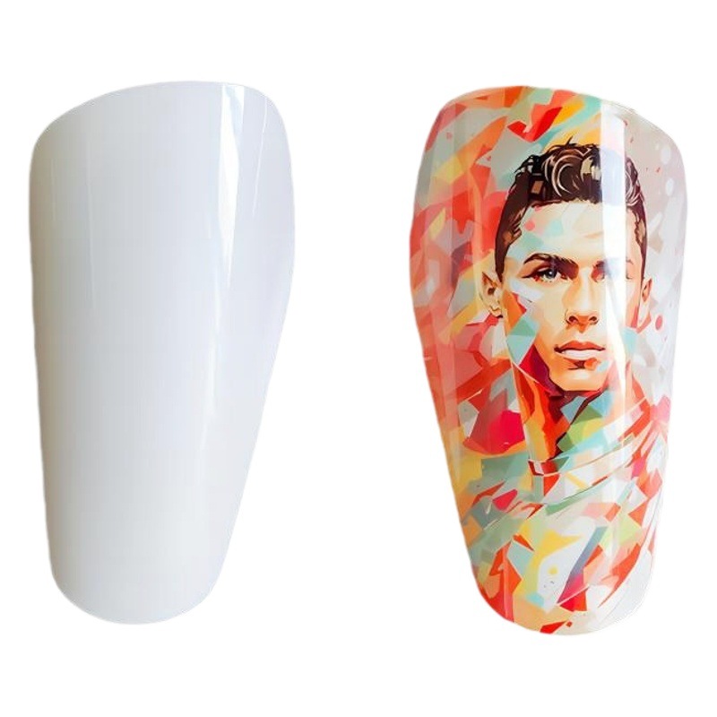 Foreign trade new hot transfer plastic sports leg guard thermal sublimation blank leg guard a pair of DIY printing