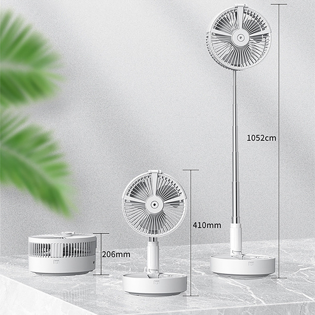 扇風機家庭用強風デスクトップ折りたたみ屋外キャンプ充電式シェイキングヘッドポータブル伸縮式垂直フロアファン|undefined