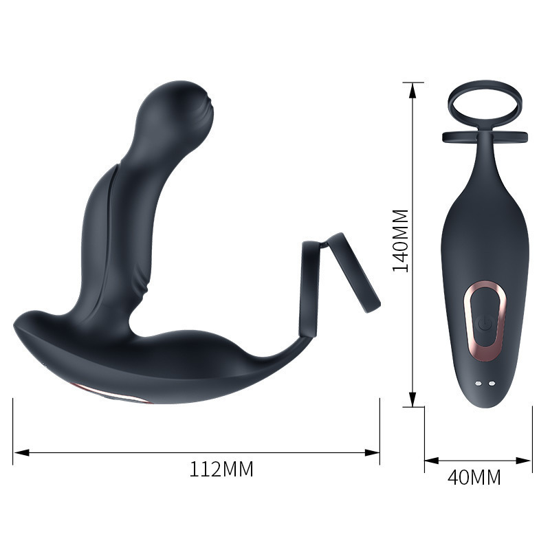 masajeador de próstata anal caliente tampón anal masculino vibración retén orgasmo masturbación al por mayor artículos para adultos image 4