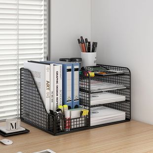 Thickened File Rack Frame Storage Box Multi-Layer Office Storage Rack Large Capacity Financial Information Teacher Classification