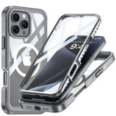 IPhone16内蔵9hガラス携帯ケースmagsafeマグネットスタンドエアバッグ転倒防止ワイヤレス充電に対応