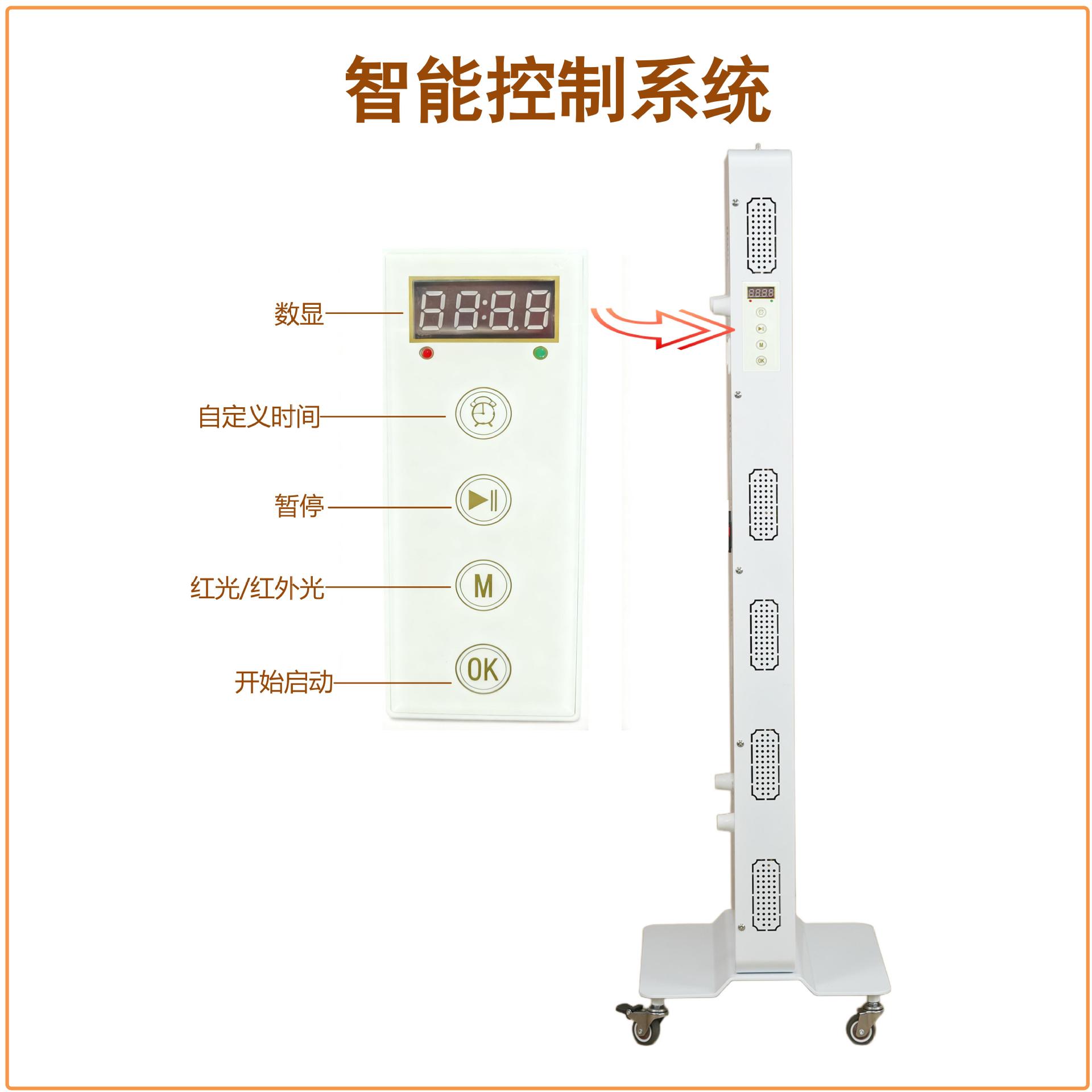 Lámpara de terapia infrarroja de 1500W, panel de terapia de luz roja LED, terapia de luz roja de 660nm y 850nm, lámpara de tratamiento con luz roja.