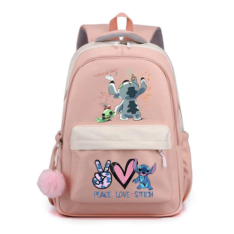 Stitch niños bolso de escuela mochila moda niños mochila de viaje lindo niño niña libro mochila