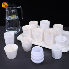 Five and white color melamine cups hotel restaurant buffet commercial straight cup creative drinking cup tea cup porcelain-like cup