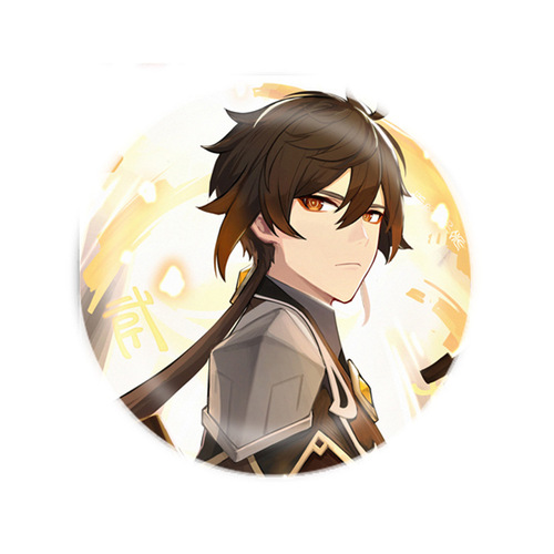 Genshin Impact Game Peripheral Badge Anime Brooch Ganyu Qingqing 58MM Badge Tinplate Badge