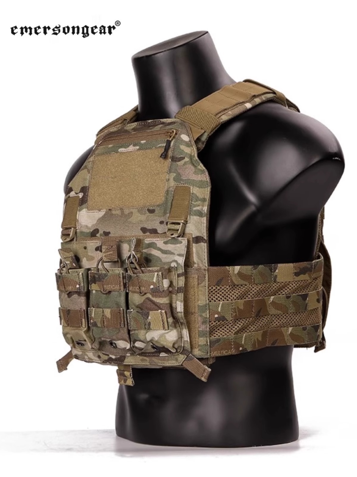 Emerson multifuncional 420 chaleco táctico modular de tela de cordura con inserción ligera EM7362