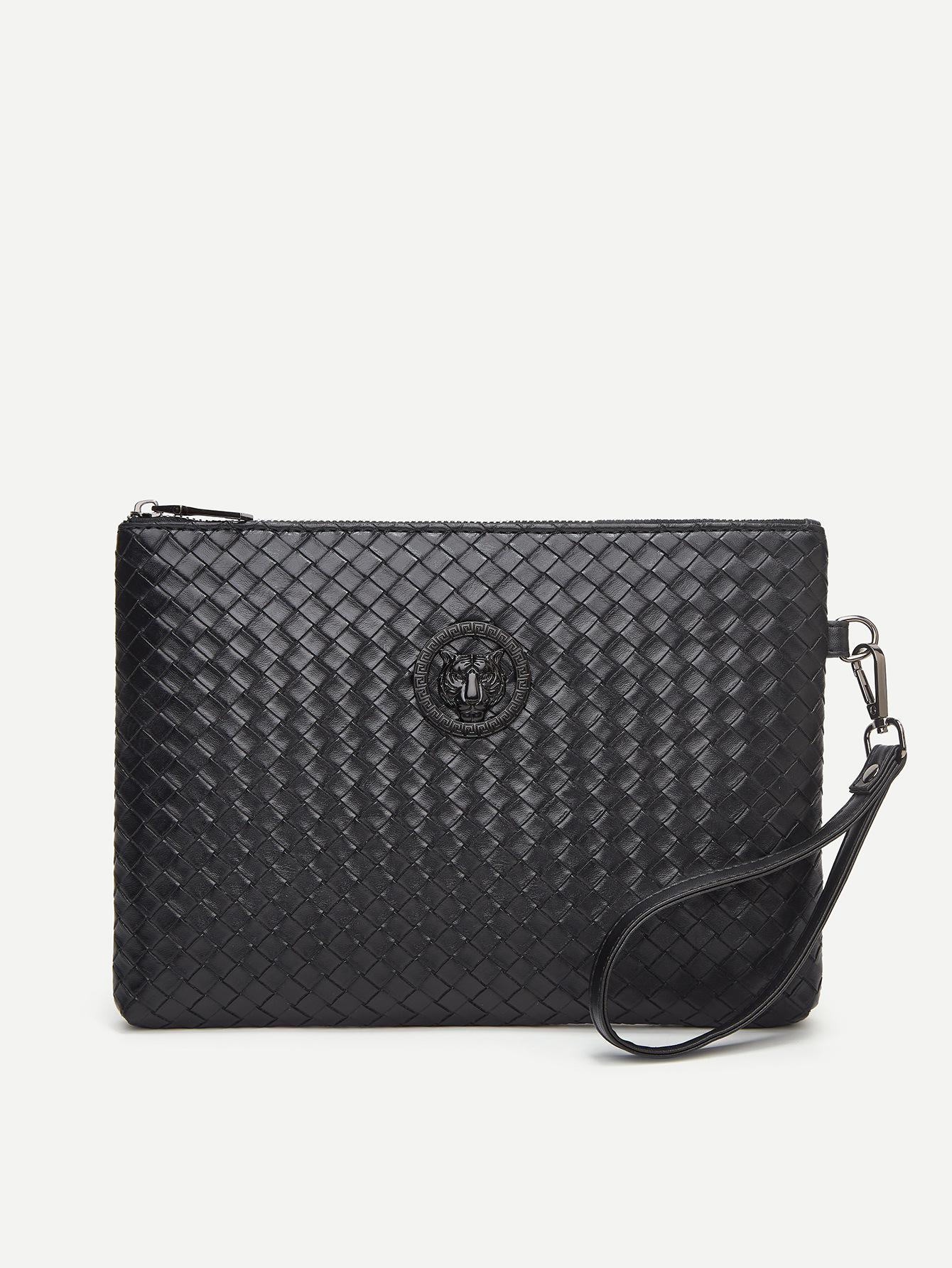 Nuevo bolso de mano de hombre tejido de gran capacidad sobre bolso de cuero suave de moda bolso de hombre de negocios transmisión en vivo un agente de cabello image 7