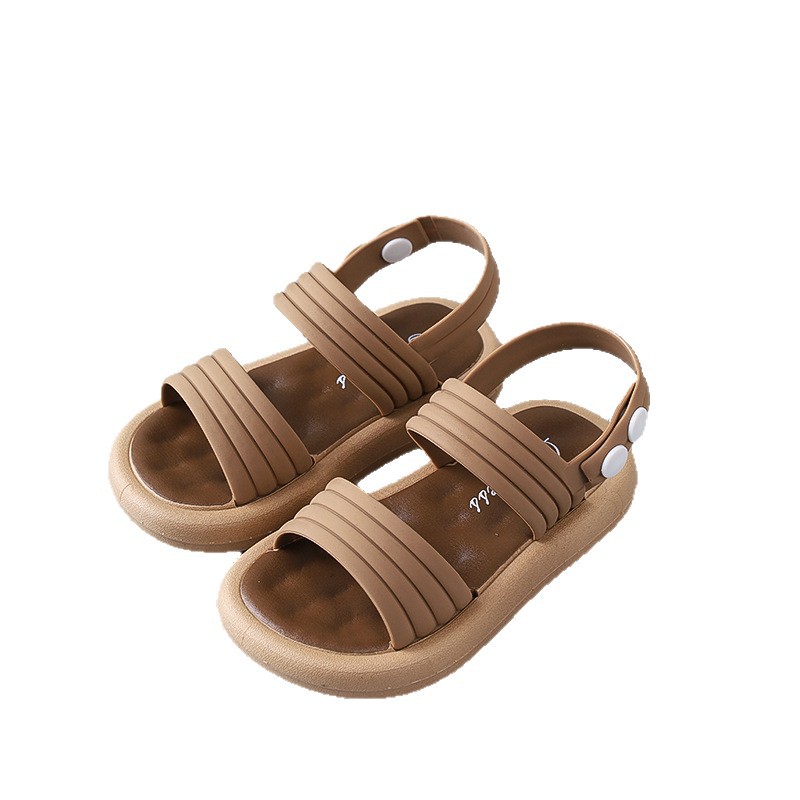 Fábrica fría de sandalias antideslizantes de fondo suave proveedor directo de electricidad de comercio exterior nuevo niño pequeño y mediano verano