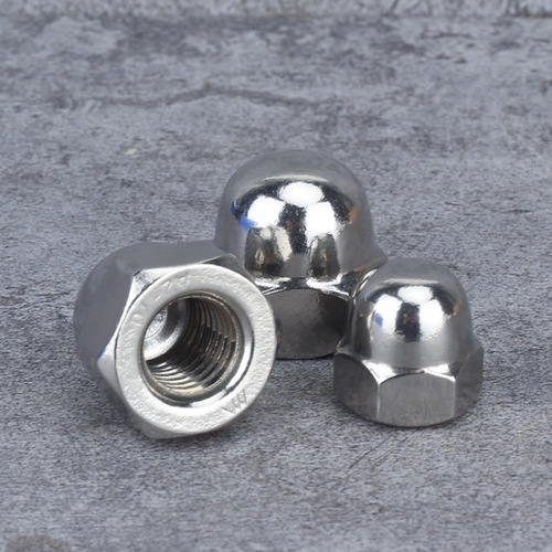 304 stainless steel hex nut flat head nut one-piece nut screw cap wholesale M3/M4/M5/M6