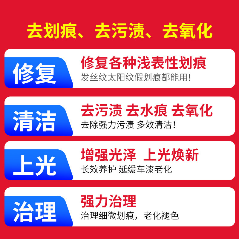 Car scratch wax polishing wax easy color abrasive paint repair agent scratch repair and removal car wax