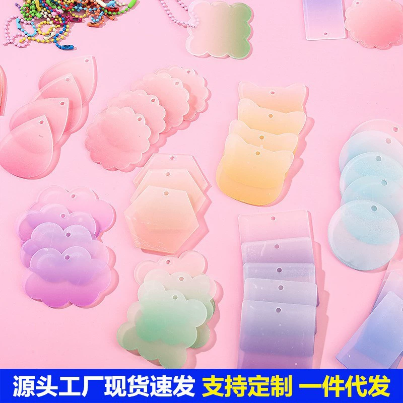 От имени волос в наличии DIY Goo Chuck 100 50 Goo пластина акриловая брелок кулон на руку счет Goo KA наклейки