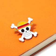 海賊王胸針 草帽路飛海賊旗標誌金屬徽章骷髏草帽海賊團動漫周邊