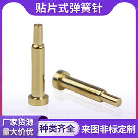 厂家定制贴片式弹簧针 弹性测试探针 蓝牙耳机双头镀金导电信号针