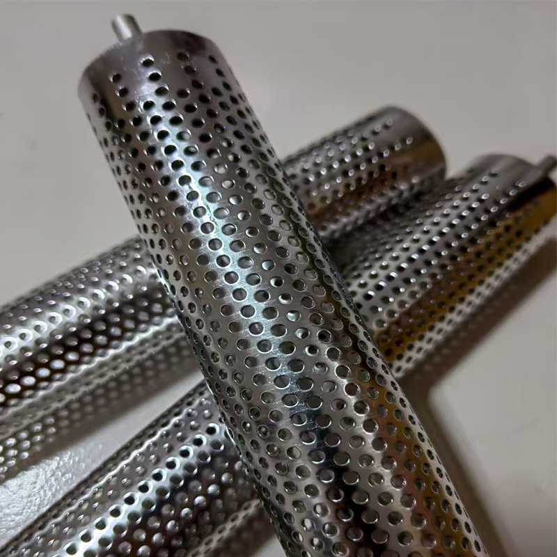 不锈钢冲孔管石油防砂冲孔过滤管无缝焊接过滤管304滤芯支撑骨架