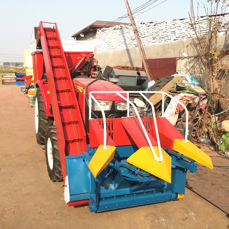 拖拉机背负式玉米收割机双链条秸秆粉碎还田联合收获机全自动割台