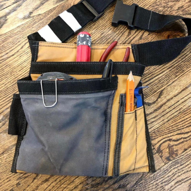 아마존 라이트 멀티 포켓 캔버스 도구 허리 가방 정원 트리밍 도구 가방 도구 보관 가방 공장 스트레이트 헤어