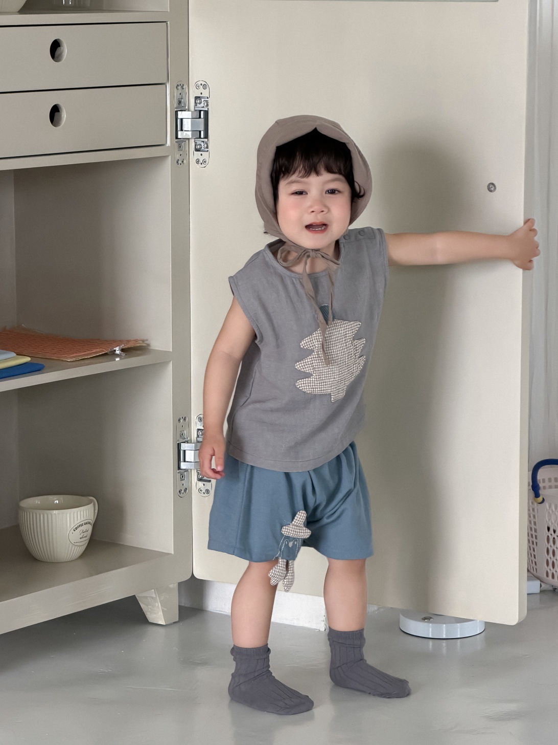 Children's Clothing Summer Thin 2026 New Korean Style Kidsren's Clothing Baby Summer Clothing Boys T-Shirt Denim Shorts Set