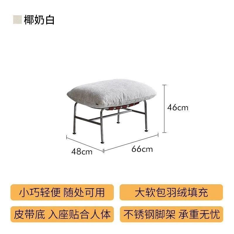 菲卡摇椅客厅现代轻奢可拆洗软包沙发设计师躺椅单人摇摇椅|undefined