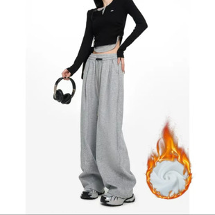 New Women's Black Label Sickle Pants 2024 Autumn and Winter Sports Scimitar Drawstring Casual Pants
