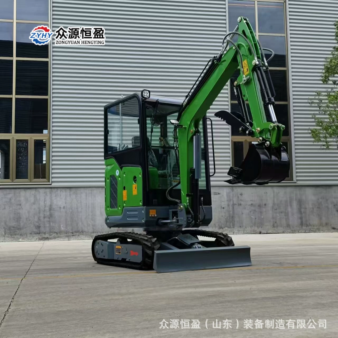 Гидравлический экскаватор Zhongyuan ZY25Pro для демонтажа, рытья траншей, прокладки труб и погрузочно-разгрузочных работ, 2,5 тонны