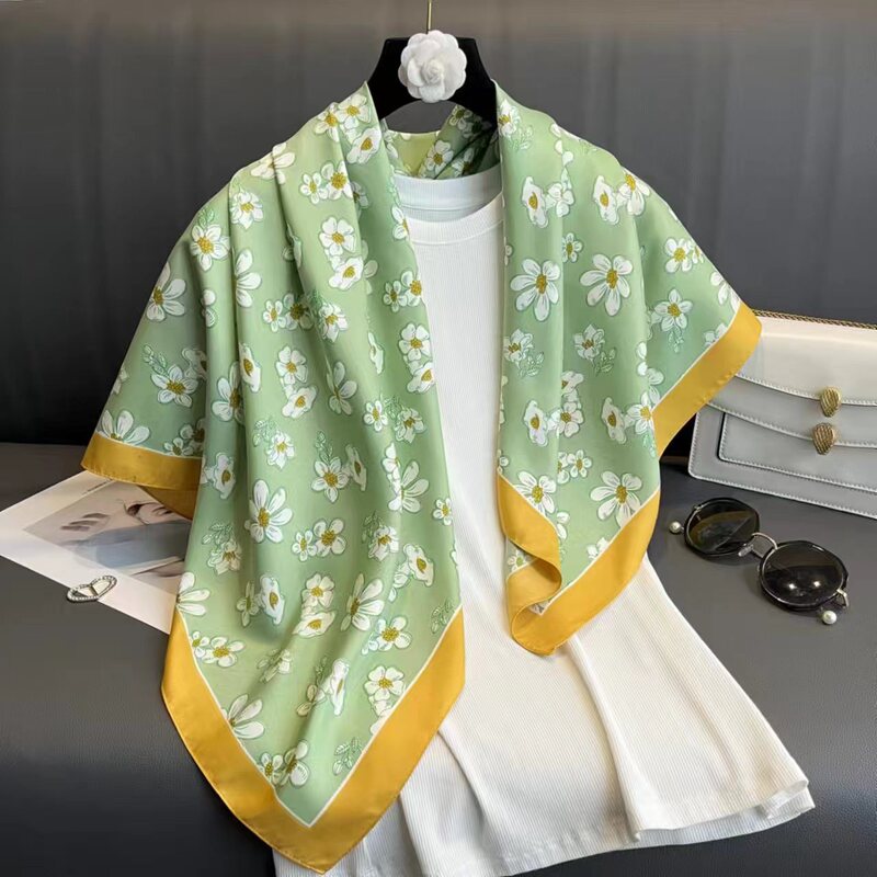 90x90シルクタオルの新型春と秋の大きい方のタオルのファッションのスカーフは首を囲んで首を保護します。|undefined