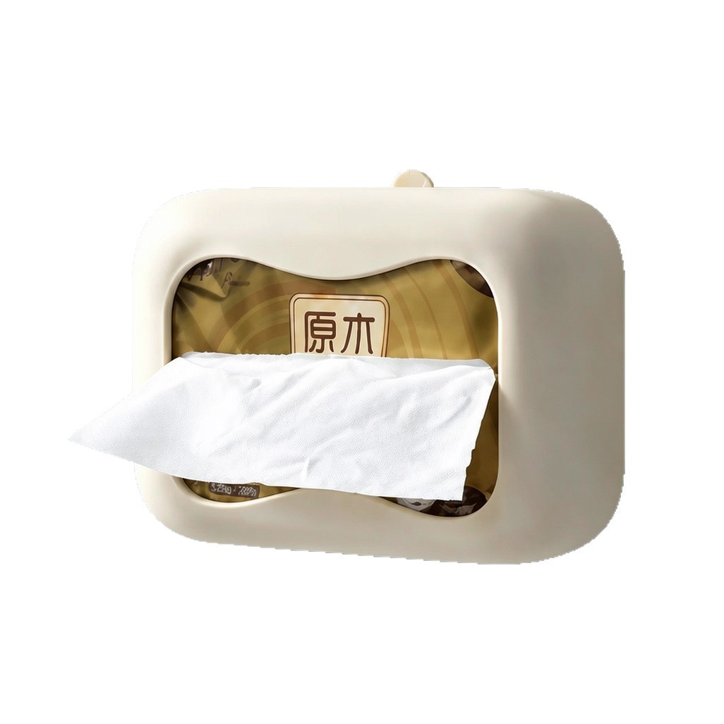 Caja de Pañuelos con Ventosa de Silicona, Antipolvo, para Hogar y Baño