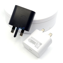 25W英规UK充电器电缆25w快速充电USB PD充电器带数据线适用于三星