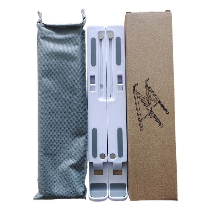 Soporte del ordenador portátil Monitor de elevación ajustable base almacenamiento plegable plástico N3 soporte la computadora