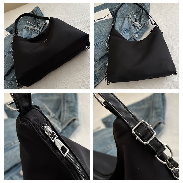 Cross-border high-end, large-capacity nylon bag for women, 2024 new trendy backpack, single-shoulder tote bag, commuter bag undefined