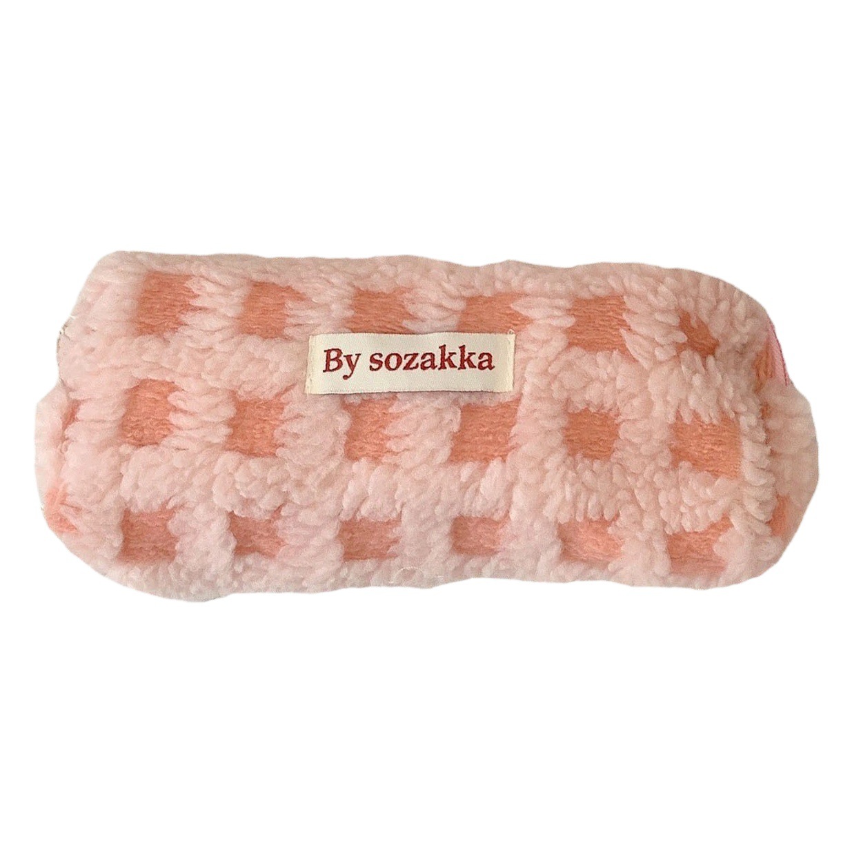 21032 waffle Cordero peluche lápiz caso japonés nicho estudiante papelería bolsa de almacenamiento mujer estudiante de gran capacidad