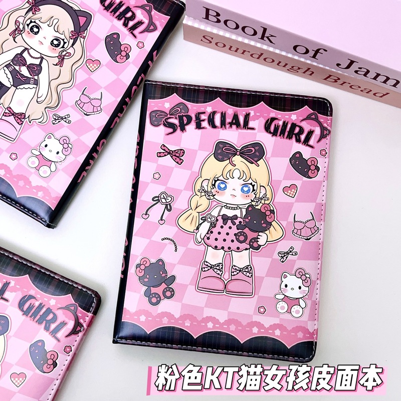 ピンク kt ガールカラーページブック新入生 a5 ノートブック日記 sp バブルマートカラーページブック|undefined
