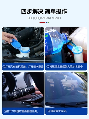Glass agent | glass water, anti-freeze for winter temperatures of