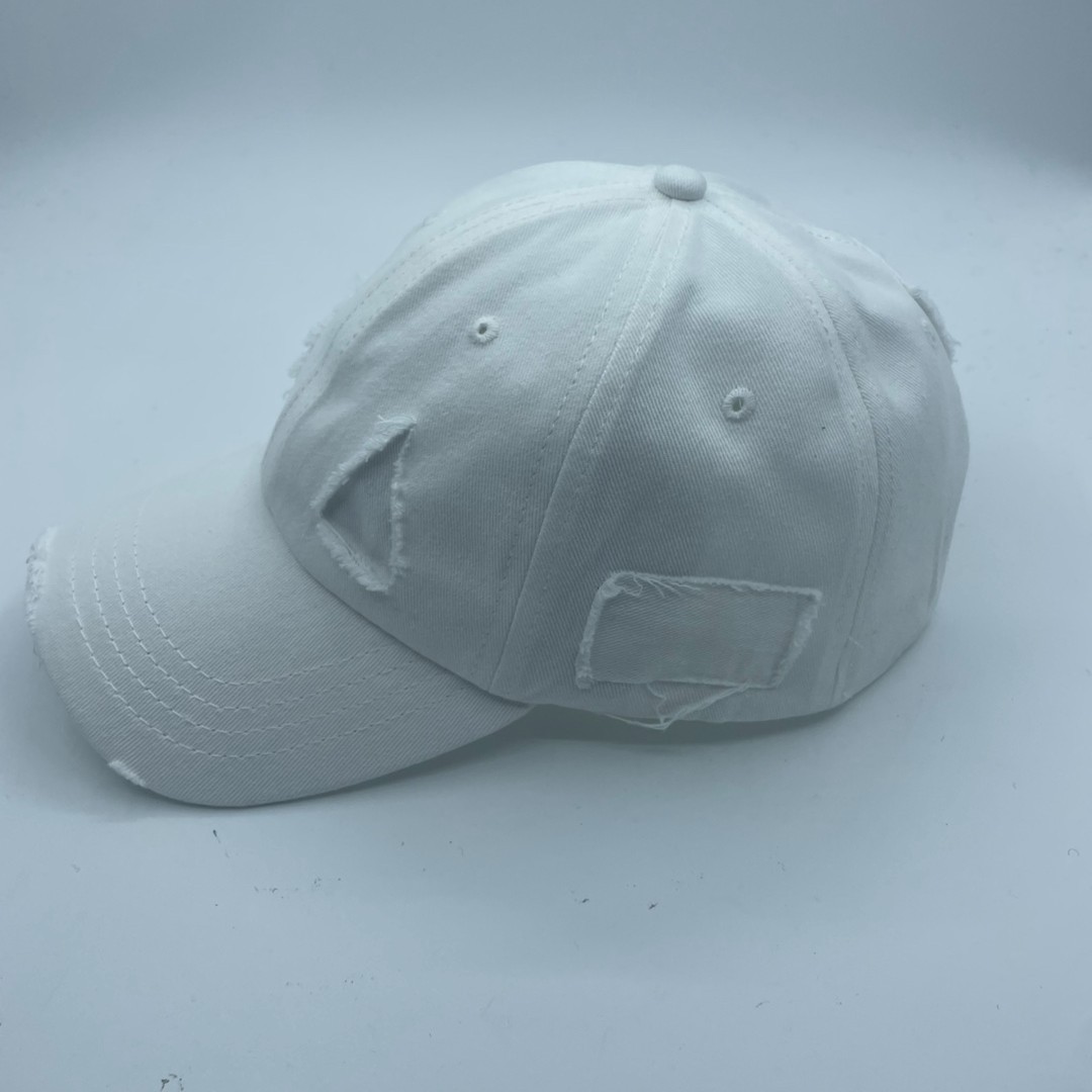 跨境韩式磨边破洞鸭舌帽春秋复古遮阳水洗做旧男士棉棒球帽