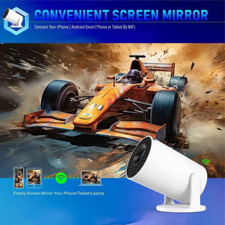 HY300 Pro+ projeksiyon cihazı ev tipi ultra HD çapraz sınır projektörü best-seller mini ev tipi projeksiyon cihazı kaynak fabrikası
