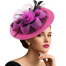N 31813 Feather Headpiece with Veil ������ëͷ�� �羳ŷ����