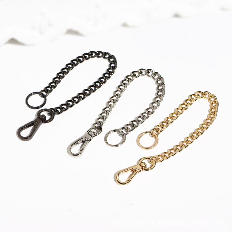 卸売 DIY6 ミリメートルバッグペンダントチェーンアクセサリーペンダント金属バックル二層サークル人形おもちゃチェーン毛玉チェーン|undefined