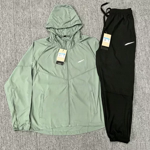 Quick-Drying Single-Layer Ribbed Fabric Set Dd4747+4834 for Cross-Border Foreign Trade Wholesale, Casual Sports Windproof