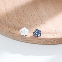 S925純銀復古玫瑰花紐扣DIY手工編織手鍊項鍊隔珠飾品配件材料