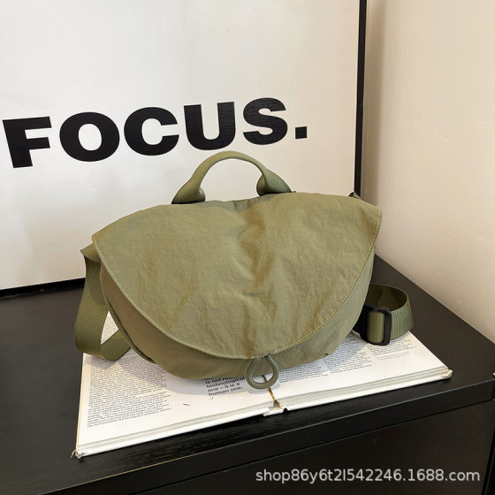 lu's New Casual Shoulder Bag Korean Style Handbag Fashion Simple Nylon Cloth Bag Sports Cycling Crossbody Bag