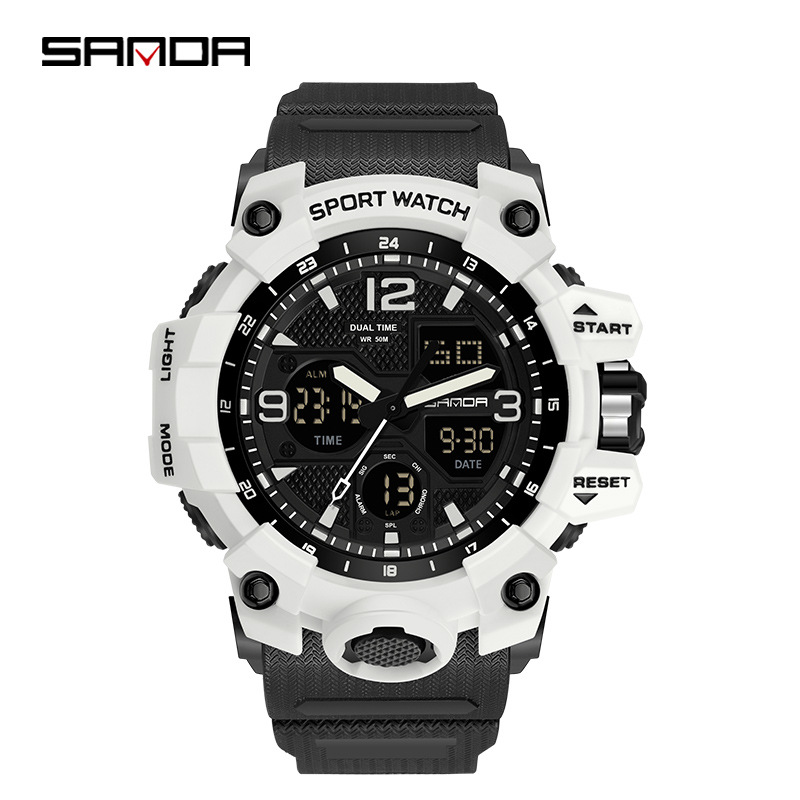 6030 [men's style] white and black
