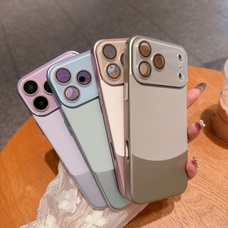Napa Leather Iphone17Promax Pebbled Phone Case Apple 16 Crystal Lens 15 All-Inclusive 14 Protective Cover Napa Leather Iphone17Promax Pebbled Phone Case Apple 16 Crystal Lens 15 All-Inclusive 14 Protective Cover