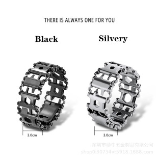 Narrow 2.5cm29 in one multifunctional outdoor tool bracelet adjustable and detachable tool replacement watch strap