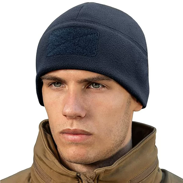 Autumn and winter outdoor fleece sports hat with Velcro cold-proof windproof warm headgear hat mountaineering cycling ski hat