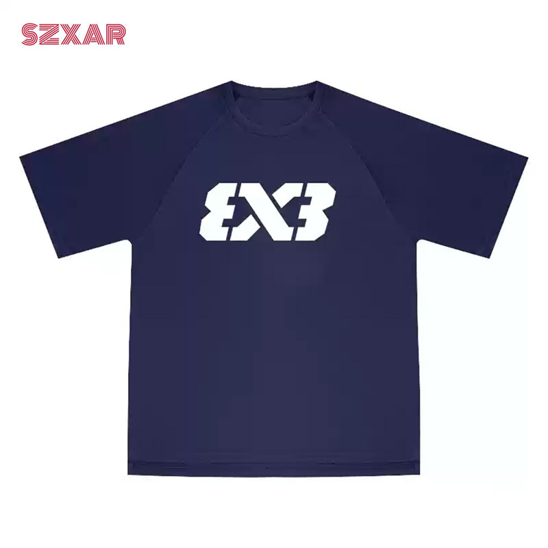 3V3 entrenamiento de baloncesto americano mangas cortas ropa de malla de verano disparador camiseta deportiva camiseta para hombres